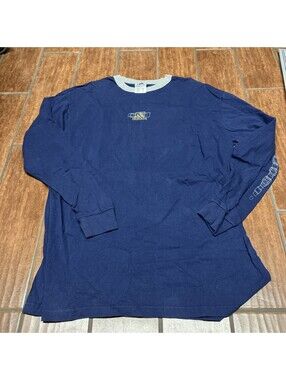 Adidas Long Sleeve T Shirt Mens XL Navy Made In USA